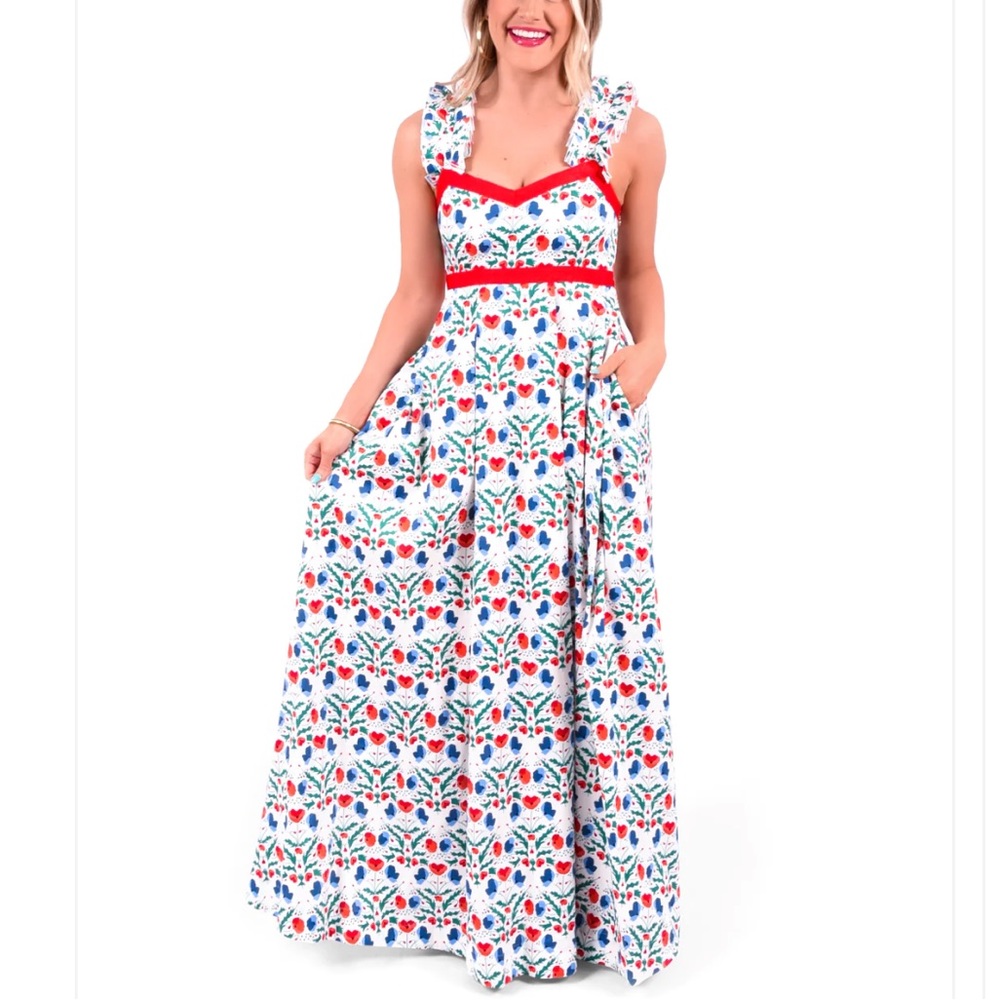 EMPIRE MAXI DRESS - POPPY PARTY